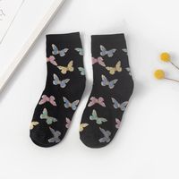 Women's Cute Butterfly Cotton Ankle Socks A Pair sku image 1