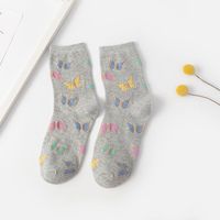 Women's Cute Butterfly Cotton Ankle Socks A Pair sku image 3