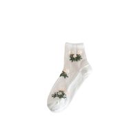 Femmes Mignon Fleur Coton Cheville Chaussettes Une Paire main image 5