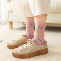 Women's Cute Butterfly Cotton Ankle Socks A Pair main image 5
