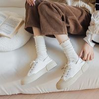 Women's Simple Style Solid Color Cotton Ankle Socks A Pair main image 4