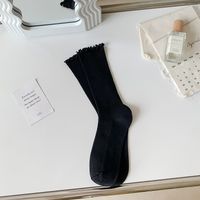 Women's Simple Style Solid Color Cotton Ankle Socks A Pair sku image 2