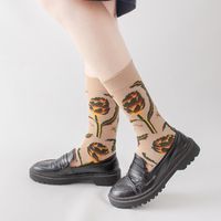 Women's Casual Squirrel Flower Cotton Ankle Socks A Pair main image 5