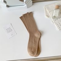 Women's Simple Style Solid Color Cotton Ankle Socks A Pair sku image 5