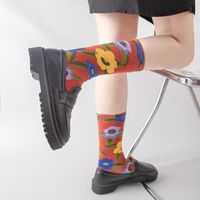 Women's Casual Squirrel Flower Cotton Ankle Socks A Pair main image 2