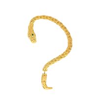Hip-hop Punk Streetwear Heart Shape Snake Dragon Alloy Metal Copper Plating 18k Gold Plated Gold Plated Silver Plated Women's Ear Clips sku image 1