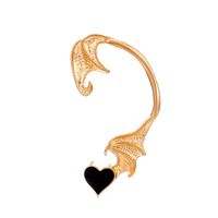 Hip-hop Punk Streetwear Heart Shape Snake Dragon Alloy Metal Copper Plating 18k Gold Plated Gold Plated Silver Plated Women's Ear Clips sku image 20