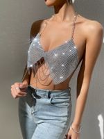 Women's Camisole Tank Tops Metal Backless Sexy Romantic Streetwear Solid Color main image 6