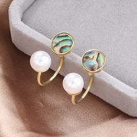 Fairy Style Korean Style Apple Alloy Inlay Artificial Pearls Shell Women's Ear Studs main image 5