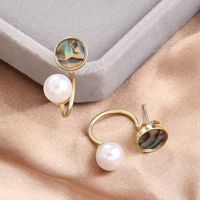 Fairy Style Korean Style Apple Alloy Inlay Artificial Pearls Shell Women's Ear Studs main image 4