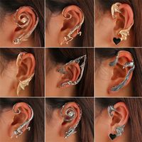 Hip-hop Punk Streetwear Heart Shape Snake Dragon Alloy Metal Copper Plating 18k Gold Plated Gold Plated Silver Plated Women's Ear Clips main image 6