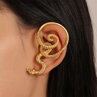 Hip-hop Punk Streetwear Heart Shape Snake Dragon Alloy Metal Copper Plating 18k Gold Plated Gold Plated Silver Plated Women's Ear Clips main image 3