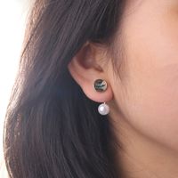 Fairy Style Korean Style Apple Alloy Inlay Artificial Pearls Shell Women's Ear Studs main image 2