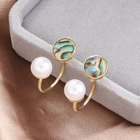Fairy Style Korean Style Apple Alloy Inlay Artificial Pearls Shell Women's Ear Studs sku image 1