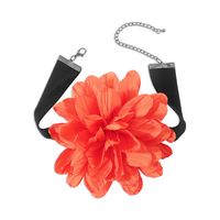 Elegante Glamour Retro Flor Tela Hecho A Mano Mujeres Gargantilla Gargantilla sku image 2