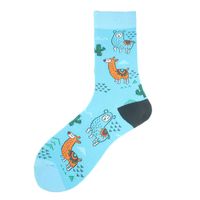 Men's Casual Animal Vegetable Notes Cotton Ankle Socks A Pair sku image 23