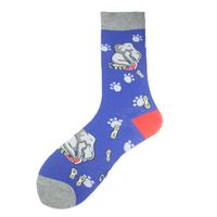Men's Casual Animal Vegetable Notes Cotton Ankle Socks A Pair sku image 22