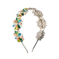 Glam Luxurious Flower Alloy Inlay Rhinestones Hair Band main image 5