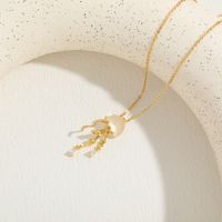 Klassischer Stil Herzform Kupfer 14 Karat Vergoldet Zirkon Halskette Mit Anhänger In Masse main image 7