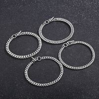 Solid Color Solid Color Stainless Steel Chain Bracelets Necklace main image 8
