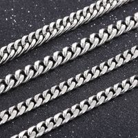 Solid Color Solid Color Stainless Steel Chain Bracelets Necklace main image 10