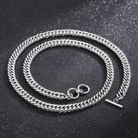 Solid Color Solid Color Stainless Steel Chain Bracelets Necklace main image 3