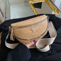 Women's Streetwear Solid Color Pu Leather Waist Bags sku image 4