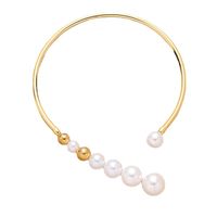 Elegant Exaggerated Round Alloy Pearl Plating Women's Choker main image 3