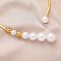 Elegant Exaggerated Round Alloy Pearl Plating Women's Choker main image 4