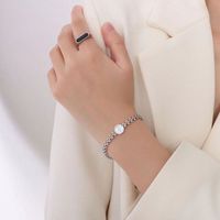 Glam Sexy Runden Herzform Titan Stahl Überzug 18 Karat Vergoldet Versilbert Armbänder sku image 4