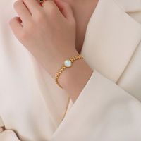 Glam Sexy Round Heart Shape Titanium Steel Plating 18k Gold Plated Silver Plated Bracelets main image 6