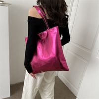 Women's Large Pu Leather Solid Color Streetwear Square Zipper Shoulder Bag Handbag Tote Bag main image 5