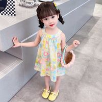 Cute Flower Cotton Girls Dresses main image 1