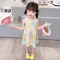 Cute Flower Cotton Girls Dresses main image 3