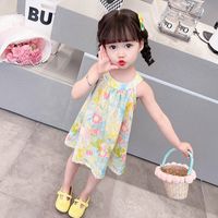 Cute Flower Cotton Girls Dresses main image 4