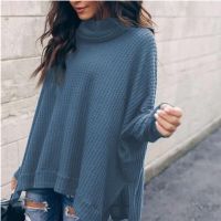 Femmes Tricots Manche Longue Hoodies Et Pulls Molletonnés Décontractée Couleur Unie main image 8