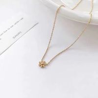 Stainless Steel 18K Gold Plated Sweet Simple Style Plating Inlay Daisy Shell sku image 1