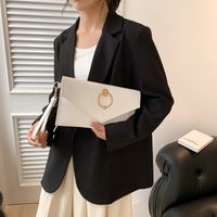 Women's Small All Seasons Pu Leather Elegant Classic Style Envelope Bag Clutch Bag main image 3
