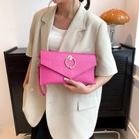 Women's Small All Seasons Pu Leather Elegant Classic Style Envelope Bag Clutch Bag main image 4