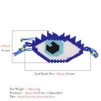Handmade Devil's Eye Glass Knitting Unisex Bracelets main image 5