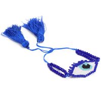 Handmade Devil's Eye Glass Knitting Unisex Bracelets sku image 3