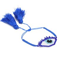 Handmade Devil's Eye Glass Knitting Unisex Bracelets sku image 2