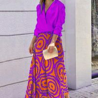 Women's Casual Printing Polyester Printing Skirt Sets main image 2