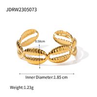 Wholesale Ig Style Beach Starfish Shell Stainless Steel Imitation Pearl Plating 18k Gold Plated Rings Earrings Necklace sku image 1