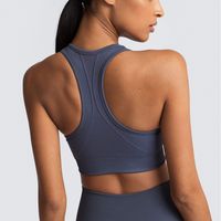 Sports Solid Color Nylon Collarless Active Tops Vest main image 2