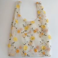 Women's Basic Flower Polyester Shopping Bags main image 6