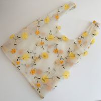 Women's Basic Flower Polyester Shopping Bags main image 5