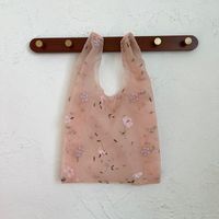 Women's Basic Flower Polyester Shopping Bags sku image 1