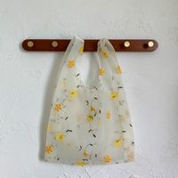 Women's Basic Flower Polyester Shopping Bags sku image 2