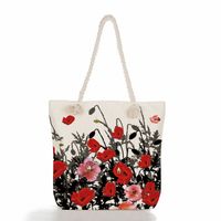 Women's Vacation Butterfly Canvas Shopping Bags sku image 13